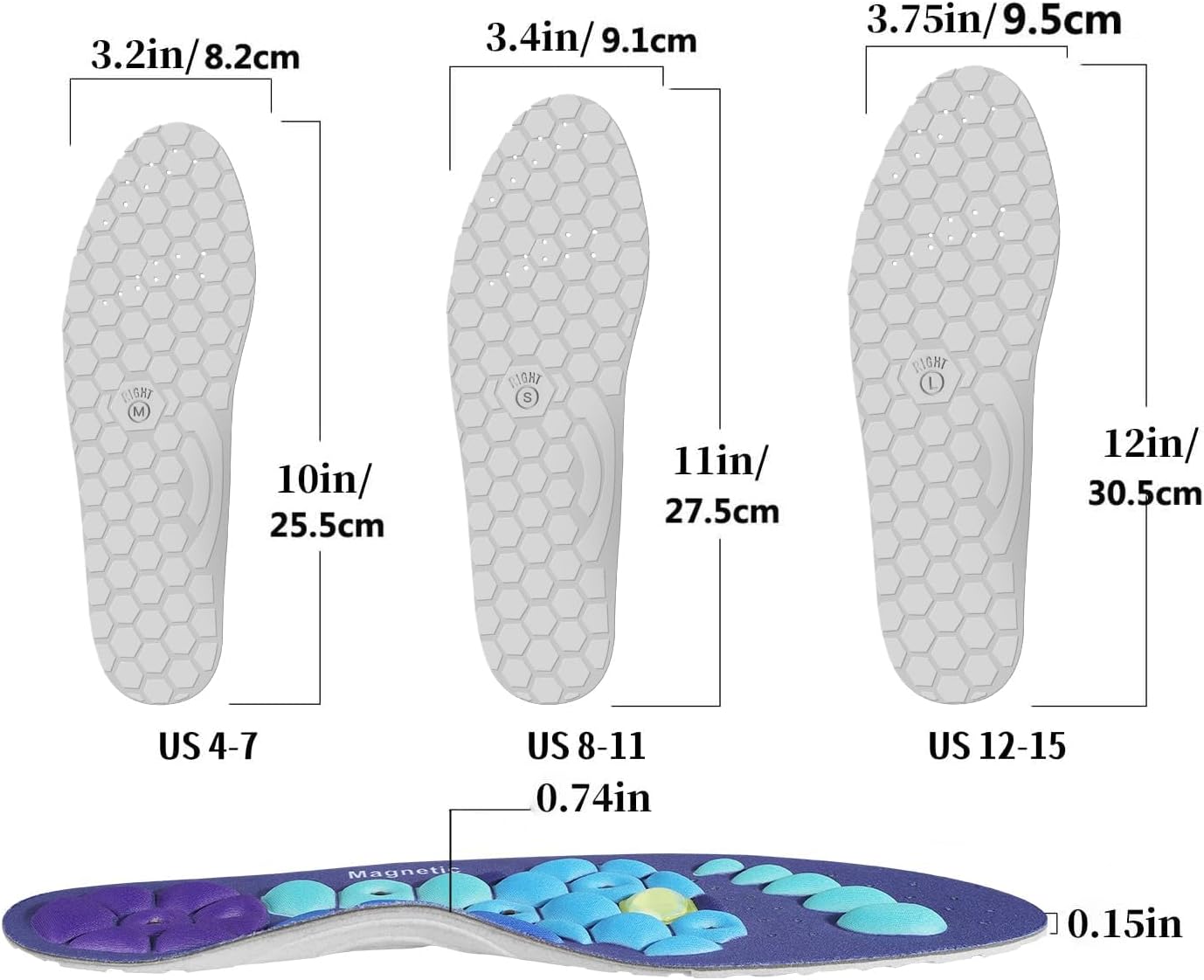 Acupressure Insoles for Men and Women BOGO SALE
